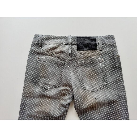NWOT DSQUARED2 Cool Girl Swarovski Crystal Low Rise Skinny Ankle Jeans, Size 40 - Picture 9 of 16